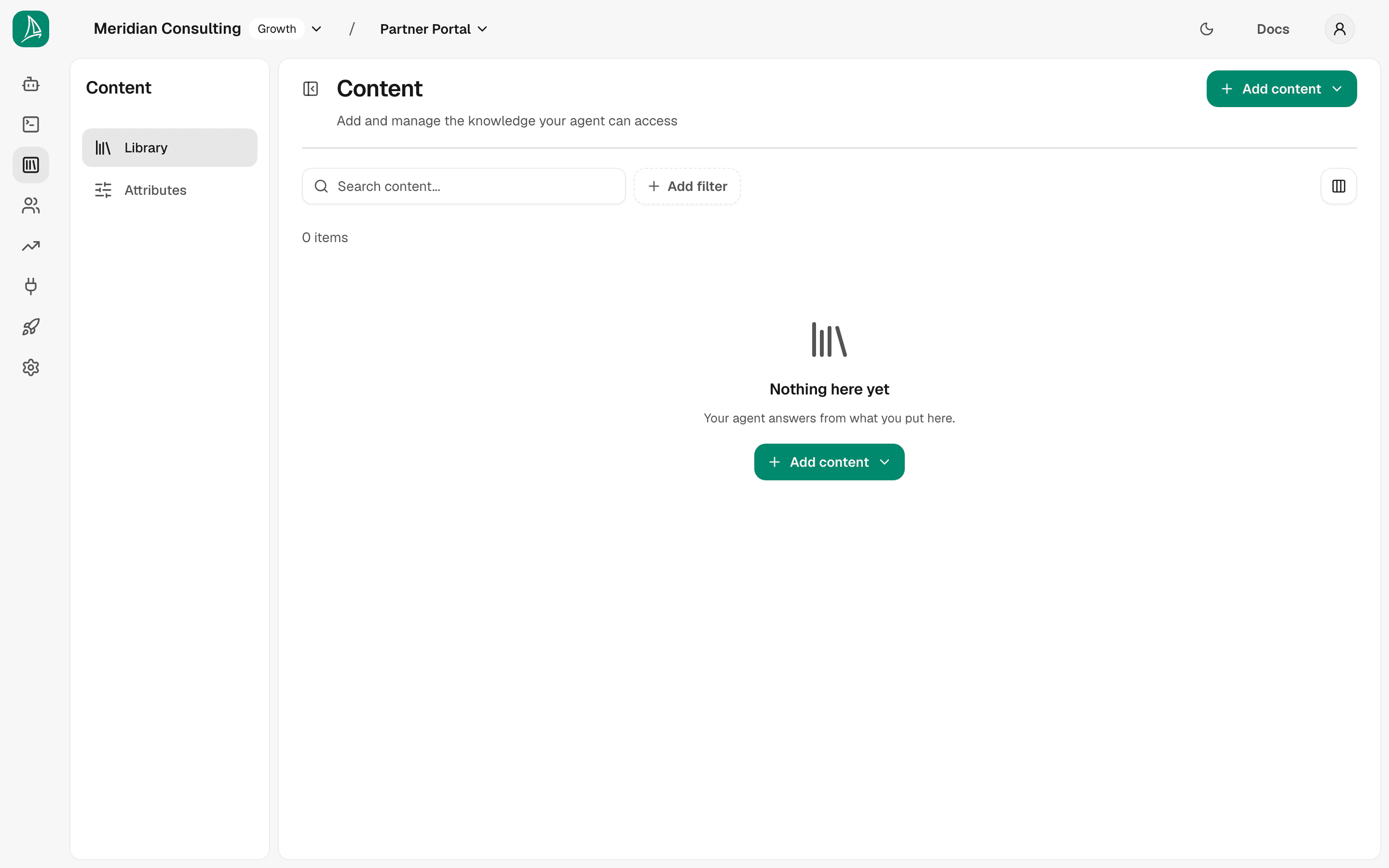 Content list — empty