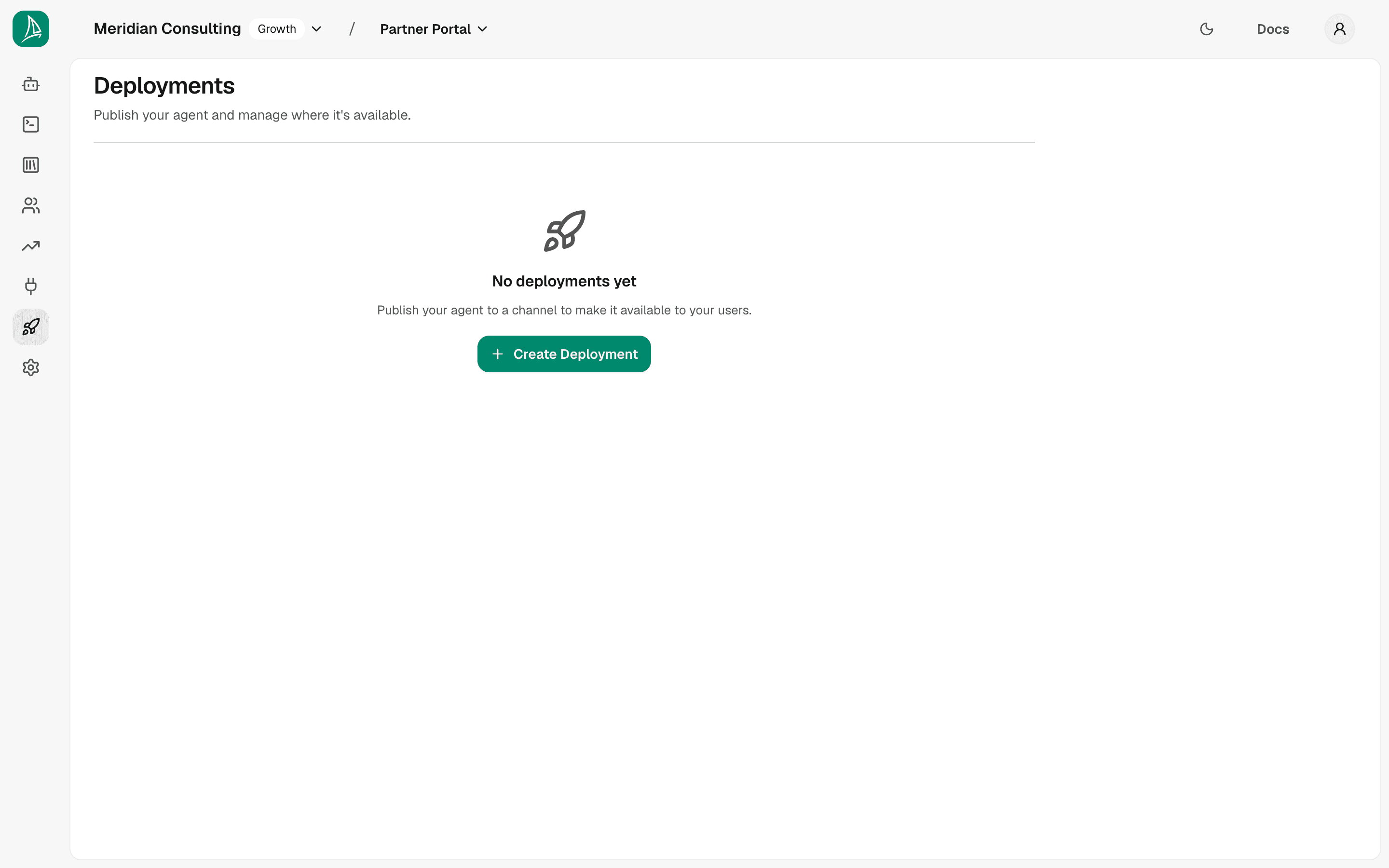 Deployments — empty
