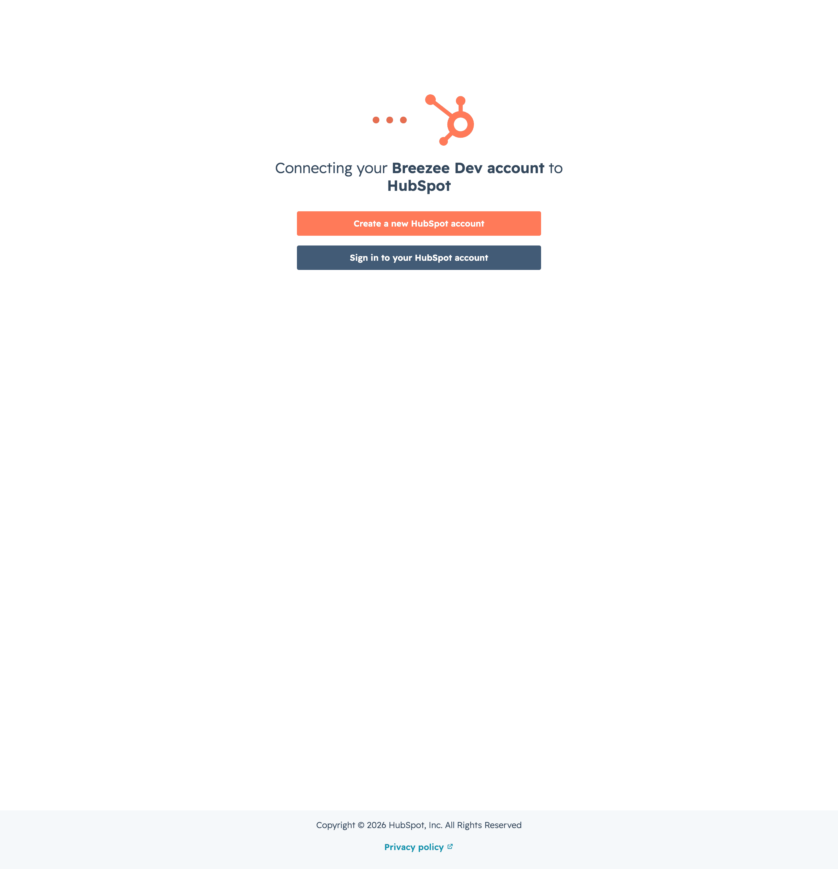 HubSpot OAuth bridge