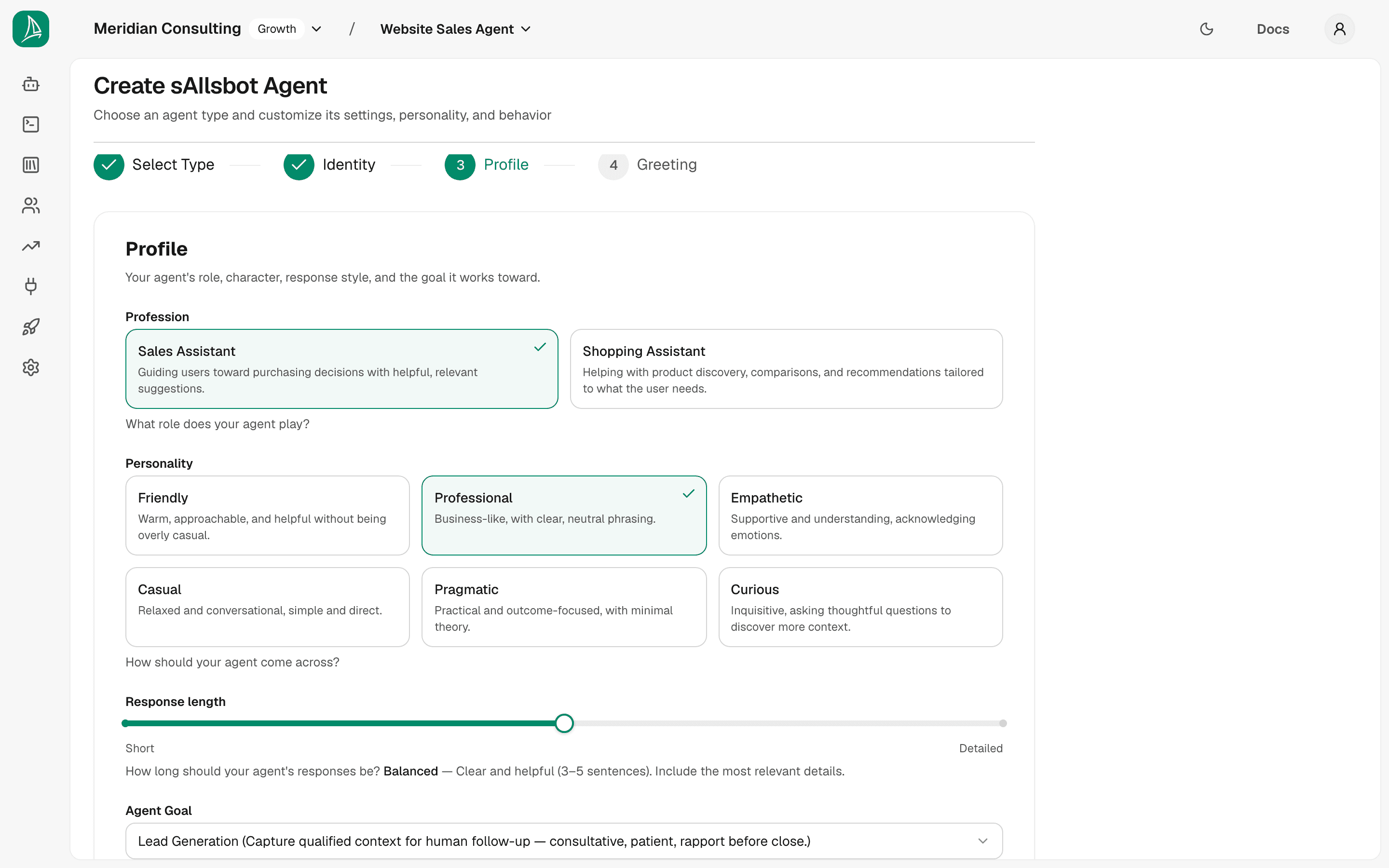 Step 3 — configured