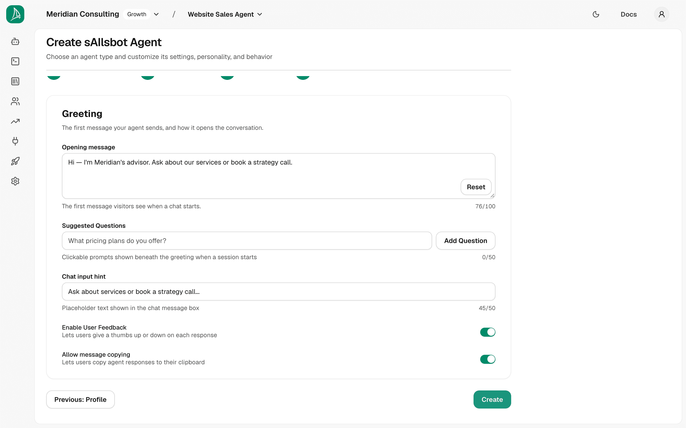 Step 4 — configured